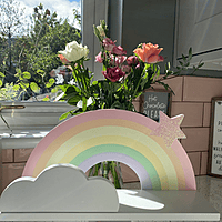 Wooden Rainbow Shelf 36cm Wooden Rainbow Shelf 36cm
