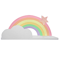 Wooden Rainbow Shelf 36cm Wooden Rainbow Shelf 36cm