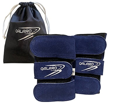 QALARO - NAVY SUEDE WRIST SUPPORTS (pair) QALARO - NAVY SUEDE WRIST SUPPORTS (pair)
