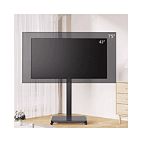 Mobile TV Cart 32-65 Inch Rotate 90 Degrees Wheels Rolling TV Cart Floor Stand Mount X205