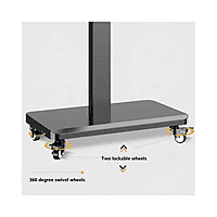 Mobile TV Cart 32-65 Inch Rotate 90 Degrees Wheels Rolling TV Cart Floor Stand Mount X205