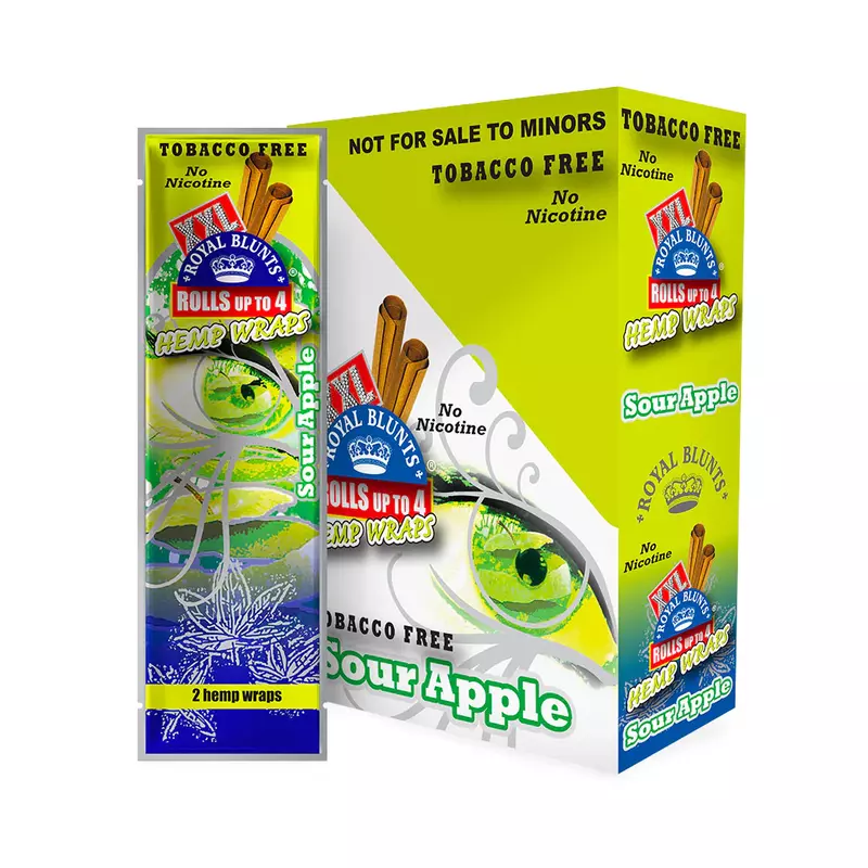 XXL HEMP WRAPS SOUR APPLE XXL HEMP WRAPS SOUR APPLE