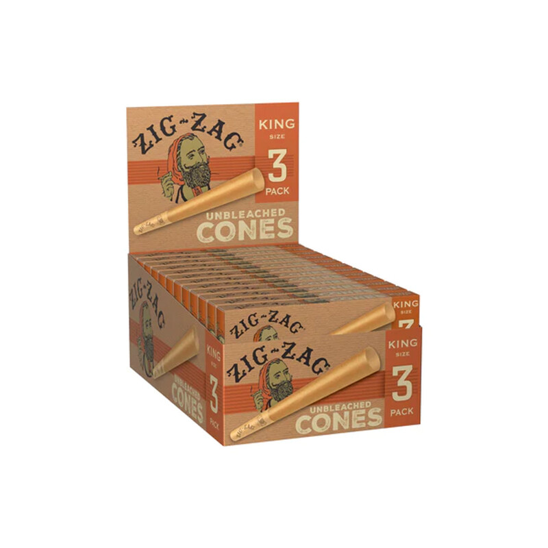 ZIG ZAG:CONES UNBLEACHED KS (3/24CT) ZIG ZAG:CONES UNBLEACHED KS (3/24CT)