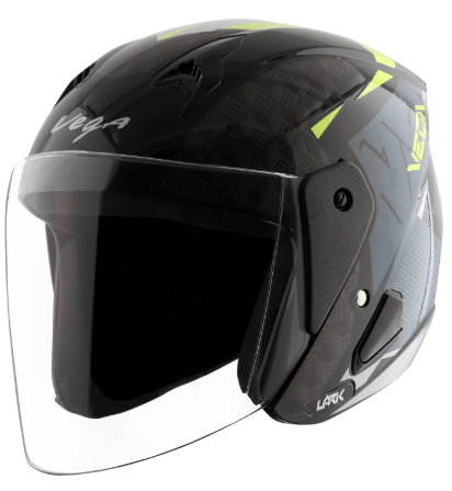 VEGA LARK TWIST DULL BLACK NEON YELLOW C/V (L)