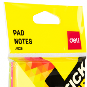 DELI A026 NEON NOTE 3x3" 4x25s VALUEPACK DELI A026 NEON NOTE 3x3" 4x25s VALUEPACK