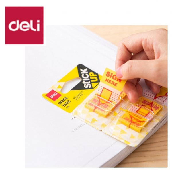 DELI A101 SIGN HERE INDEX TABS 44x25mm DELI A101 SIGN HERE INDEX TABS 44x25mm