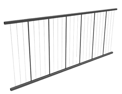 Fortress AL13 Home Vertical Cable Rail Panels