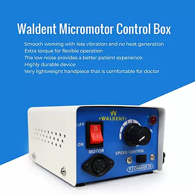 Waldent Advanced Clinical Micromotor Kit With Engine Waldent Advanced Clinical Micromotor Kit With Engine