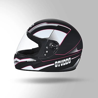 STUDDS CHROME SUPER D4 MATT BLACK N8 PINK C/V (XL)