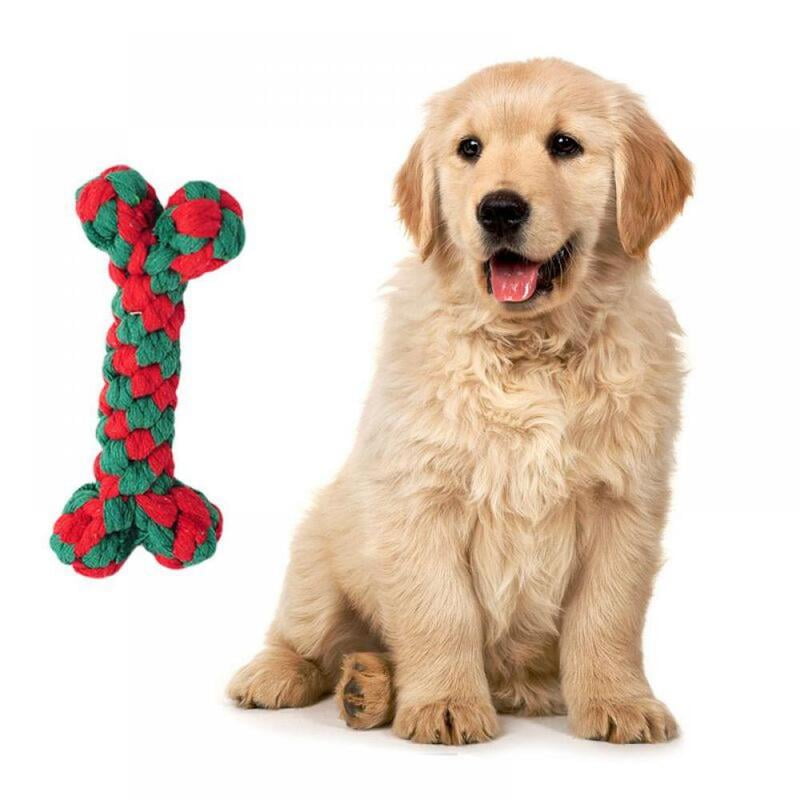 CHRISTMAS DOG ROPE TOY - BONE CHRISTMAS DOG ROPE TOY - BONE