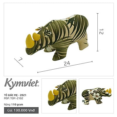 Tê Giác Mẹ Kymviet 100% Handmade Cotton [TGM-2102]