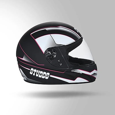 STUDDS CHROME SUPER D4 MATT BLACK N8 PINK C/V (XL)