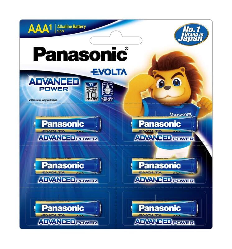 Panasonic Alkaline AAA LR03TDG/6B (Pack of 6) Panasonic Alkaline AAA LR03TDG/6B (Pack of 6)