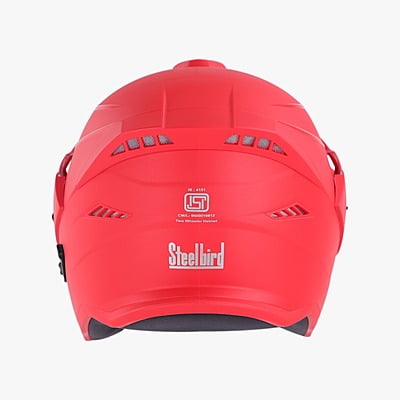 STEELBIRD SBH-23 AVA DASHING WITH PEAK RED C/V (M)