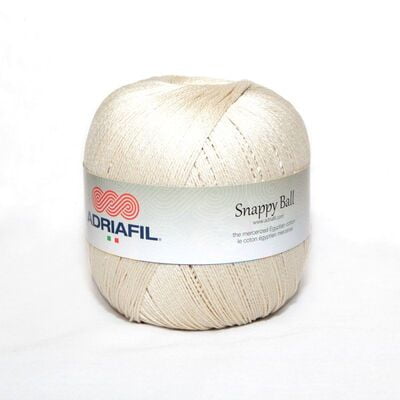 Snappy Ball Gomitolo di Cotone Conveniente Col. 51 Ecru Snappy Ball Gomitolo di Cotone Conveniente Col. 51 Ecru