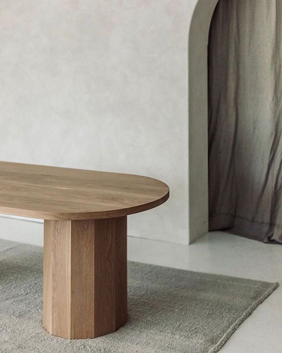 Modern Natural Wood Dining Table Modern Natural Wood Dining Table