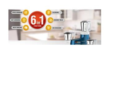 Panasonic MX-AC300S 50-Watt 3-Jar Super Mixer Grinder Panasonic MX-AC300S 50-Watt 3-Jar Super Mixer Grinder