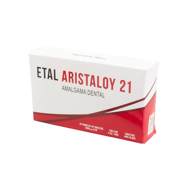 Amalgama Etal- Aristaloy 21 1/2 Oz (Tubo 40 tabs) Amalgama Etal- Aristaloy 21 1/2 Oz (Tubo 40 tabs)