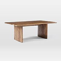 CALIFORNIA SOLID MANGO WOOD COFFEE TABLE IN LIGHT WALNUT STAINED FINISH