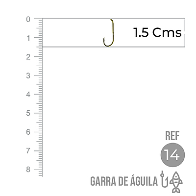 Anzuelo Garra Aguila 110 # 14 Paquete X 1000 Unidades
