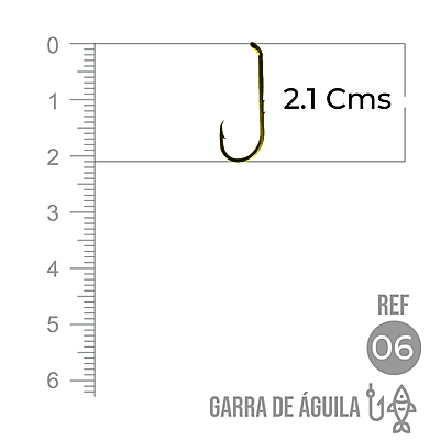 Anzuelo Garra Aguila 110 #  6 Paquete X 1000 Unidades
