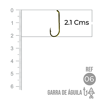 Anzuelo Garra Aguila 110 #  6 Paquete X 1000 Unidades
