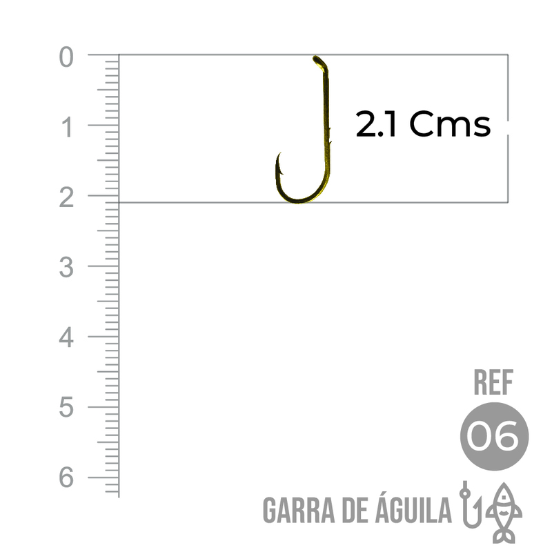Anzuelo Garra Aguila 110 #  6 Paquete X 1000 Unidades