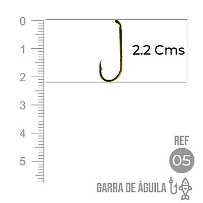 Anzuelo Garra Aguila 110 #  5 Paquete X 1000 Unidades