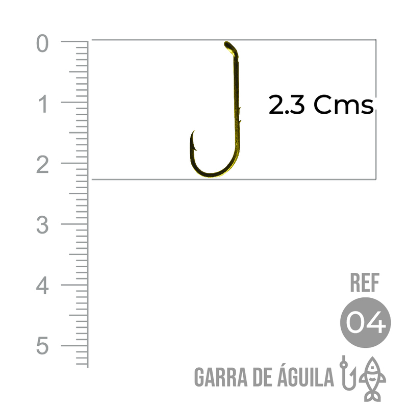 Anzuelo Garra Aguila 110 #  4 Paquete X 1000 Unidades