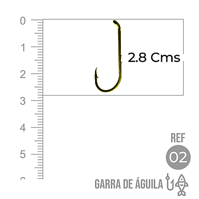 Anzuelo Garra Aguila 110 #  2 Paquete X 1000 Unidades