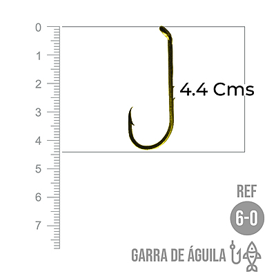 Anzuelo Garra De Aguila # 6/0 Paquete X 100 Unidades