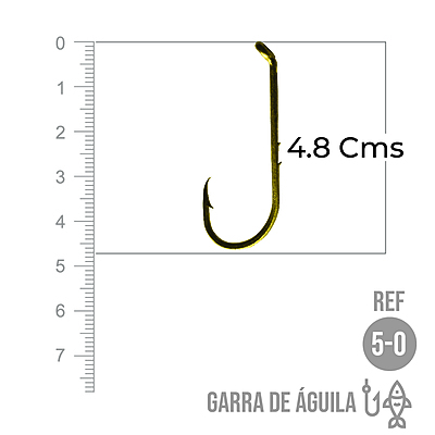 Anzuelo Garra De Aguila # 5/0 Paquete X 100 Unidades
