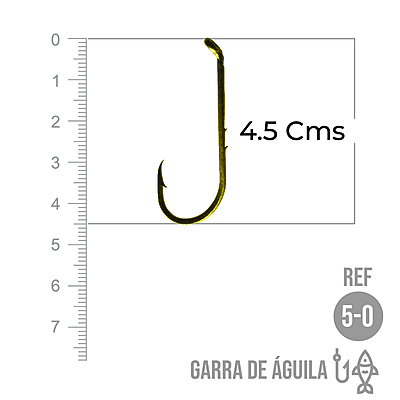 Anzuelo Garra De Aguila # 5/0 Paquete X 100 Unidades