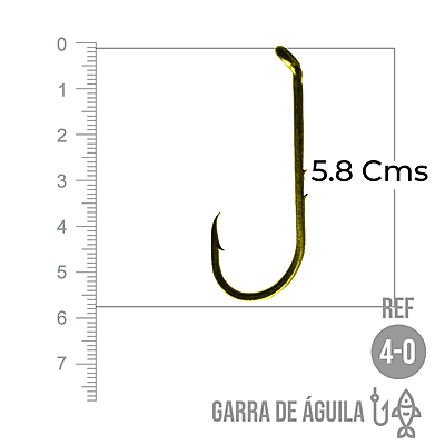 Anzuelo Garra De Aguila # 4/0 Paquete X 100 Unidades