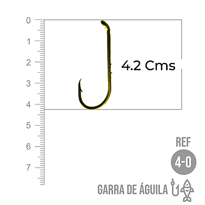 Anzuelo Garra De Aguila # 4/0 Paquete X 100 Unidades