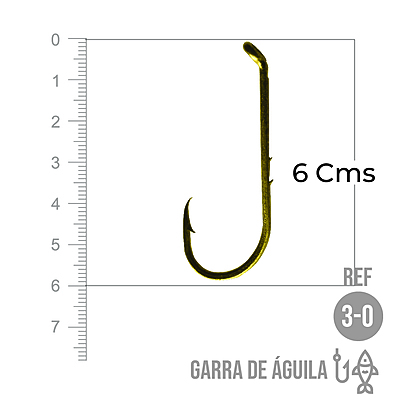 Anzuelo Garra De Aguila # 3/0 Paquete X 100 Unidades