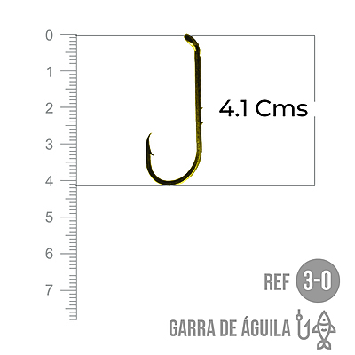 Anzuelo Garra De Aguila # 3/0 Paquete X 100 Unidades