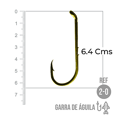 Anzuelo Garra De Aguila # 2/0 Paquete X 1000 Unidades