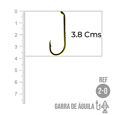 Anzuelo Garra De Aguila # 2/0 Paquete X 1000 Unidades