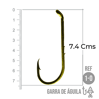 Anzuelo Garra De Aguila # 1/0 Paquete X 1000 Unidades