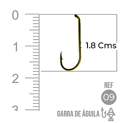 Anzuelo Garra Aguila 110 #  9 Paquete X 1000 Unidades