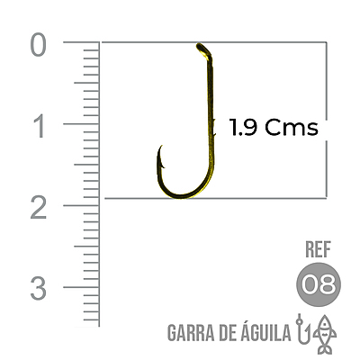 Anzuelo Garra Aguila 110 #  8 Paquete X 1000 Unidades