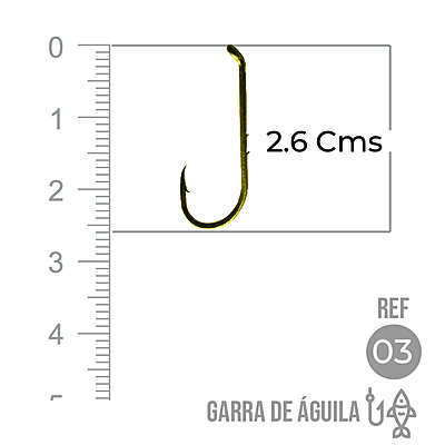 Anzuelo Garra Aguila 110 #  3 Paquete X 1000 Unidades