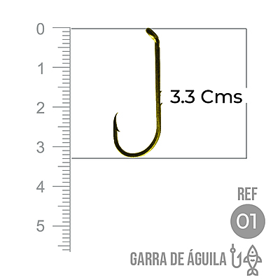 Anzuelo Garra Aguila 110 #  1 Paquete X 1000 Unidades