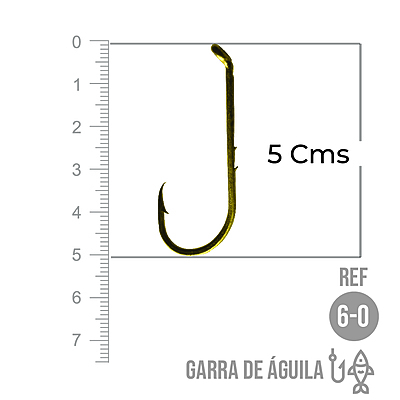 Anzuelo Garra De Aguila # 6/0 Paquete X 100 Unidades
