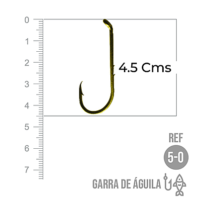 Anzuelo Garra De Aguila # 5/0 Paquete X 100 Unidades