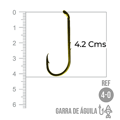 Anzuelo Garra De Aguila # 4/0 Paquete X 100 Unidades