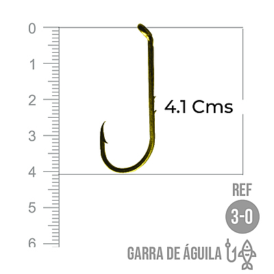 Anzuelo Garra De Aguila # 3/0 Paquete X 100 Unidades