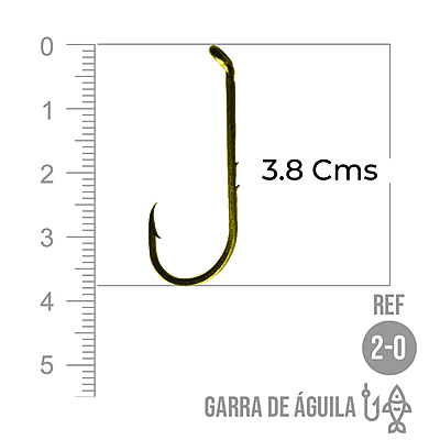 Anzuelo Garra De Aguila # 2/0 Paquete X 1000 Unidades