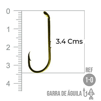 Anzuelo Garra De Aguila # 1/0 Paquete X 1000 Unidades